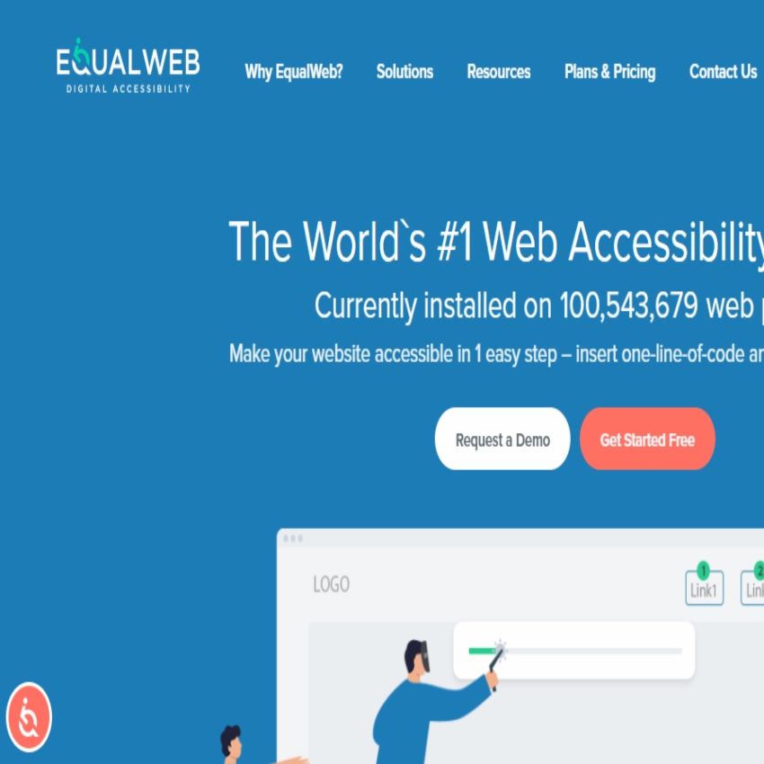equalweb homepage screenshot