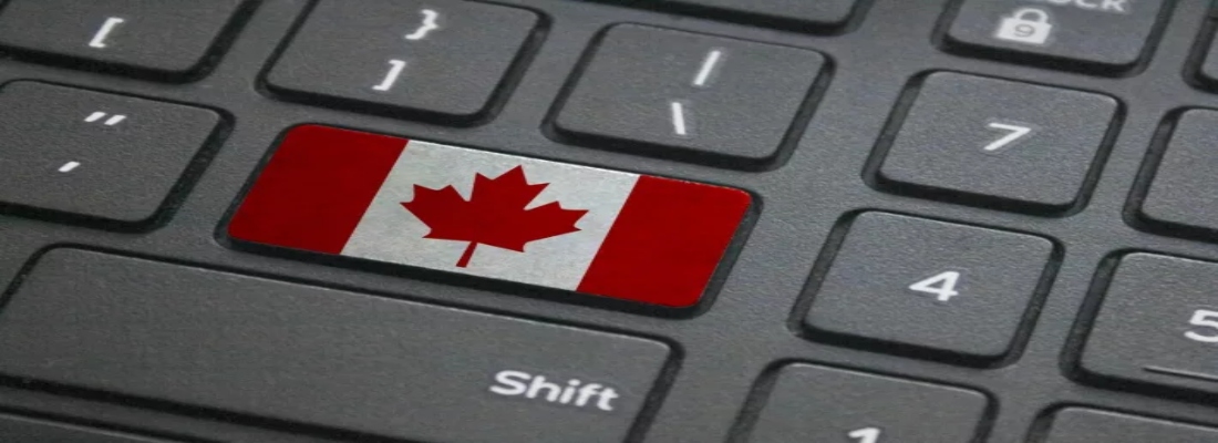 canada flag as enter key on a keyboard