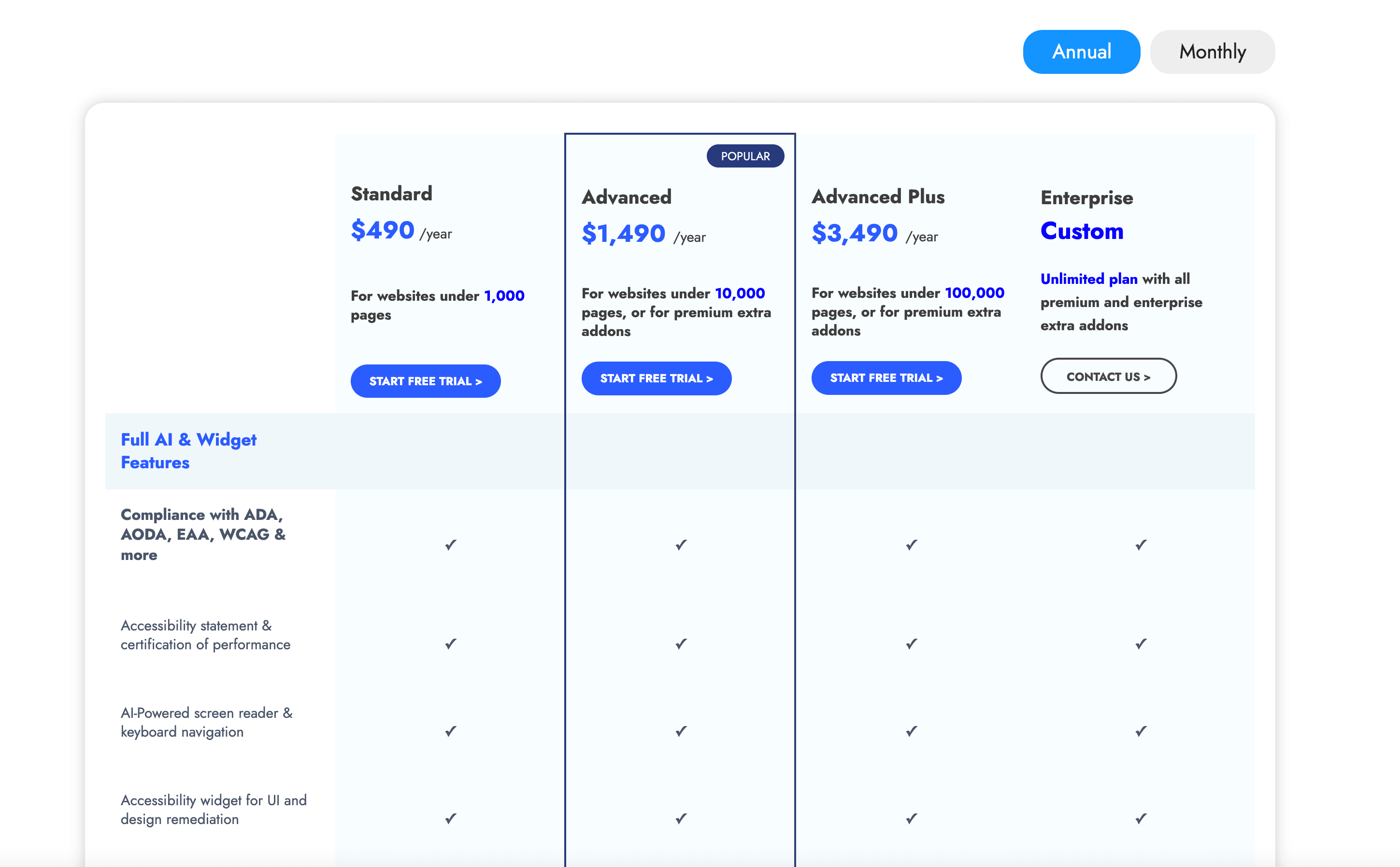 AccessiNet Pricing Plans