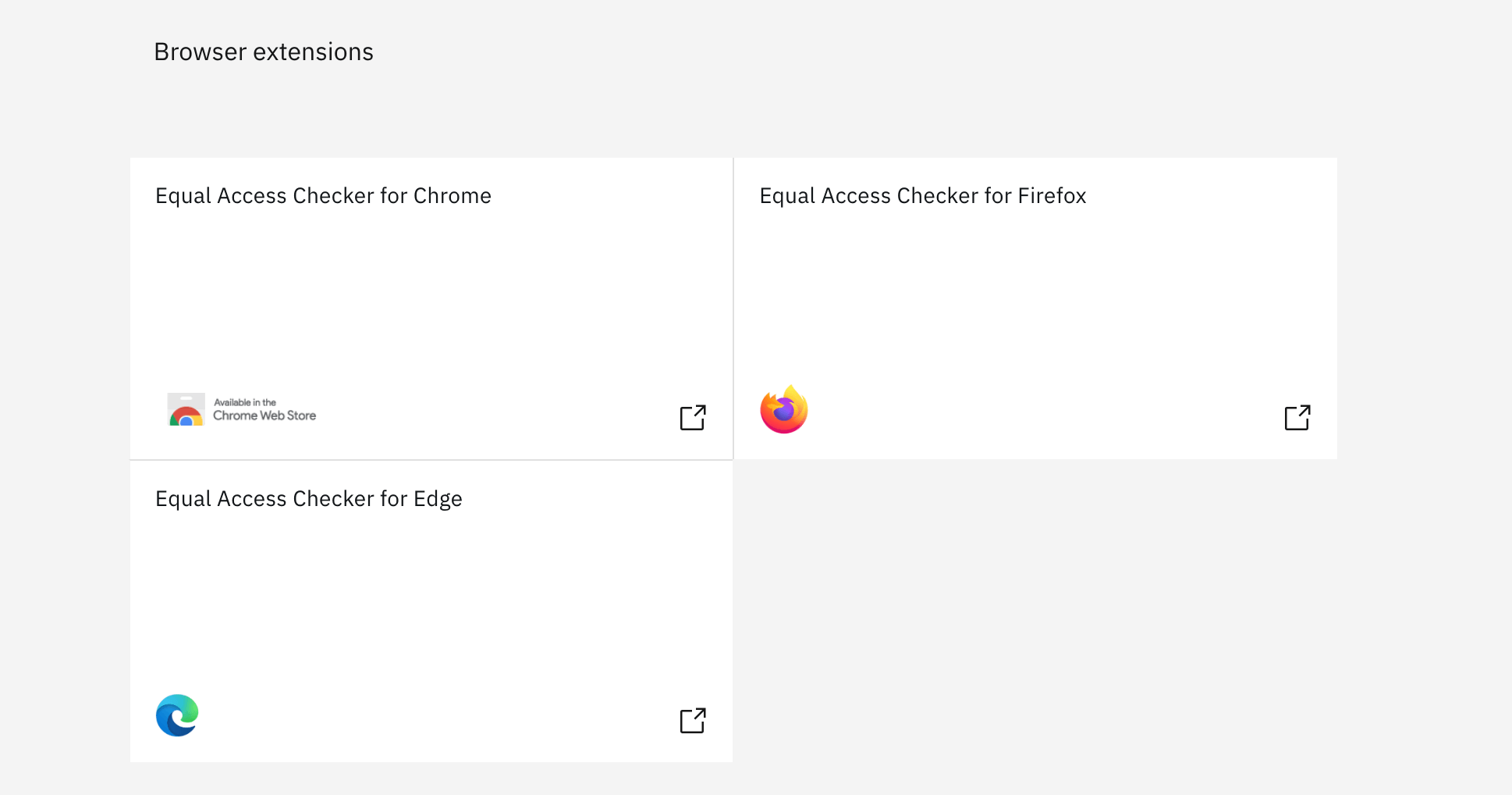 Browser Extension by IBM Equal Access Accessibility Checker